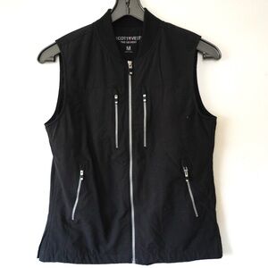 SCOTTeVEST 101 Vest Women’s M Black Travel Utility Pockets Tactical Vacation